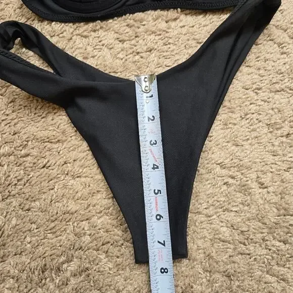 Lahana x Victoria Swim Bikini Set in Black Womens Size M - Picture 6 of 7
